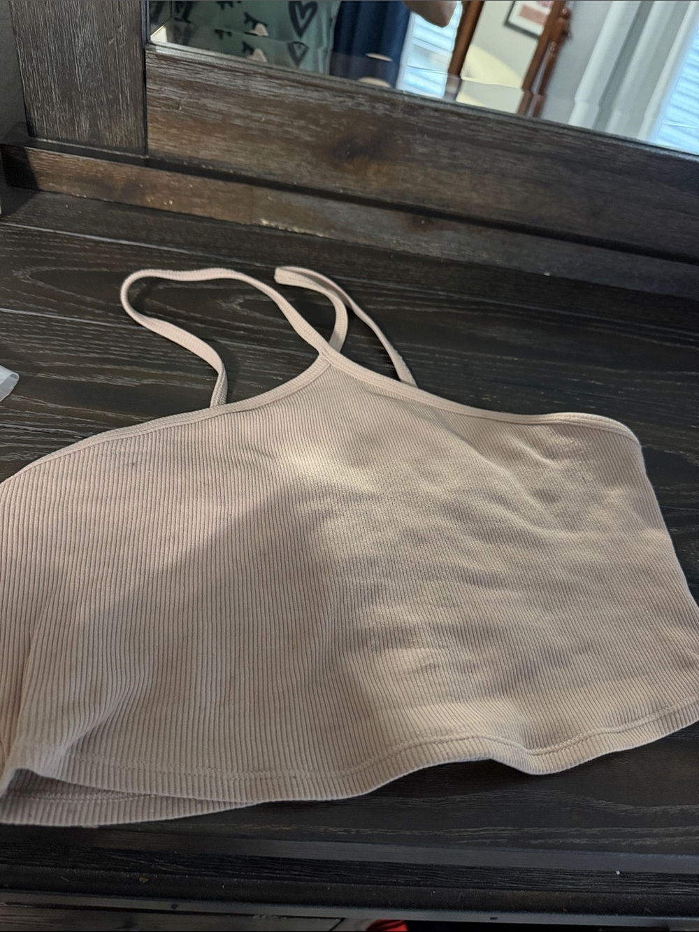 ALO Yoga Ribbed Spaghetti-Strap Tank Top in Light Pink